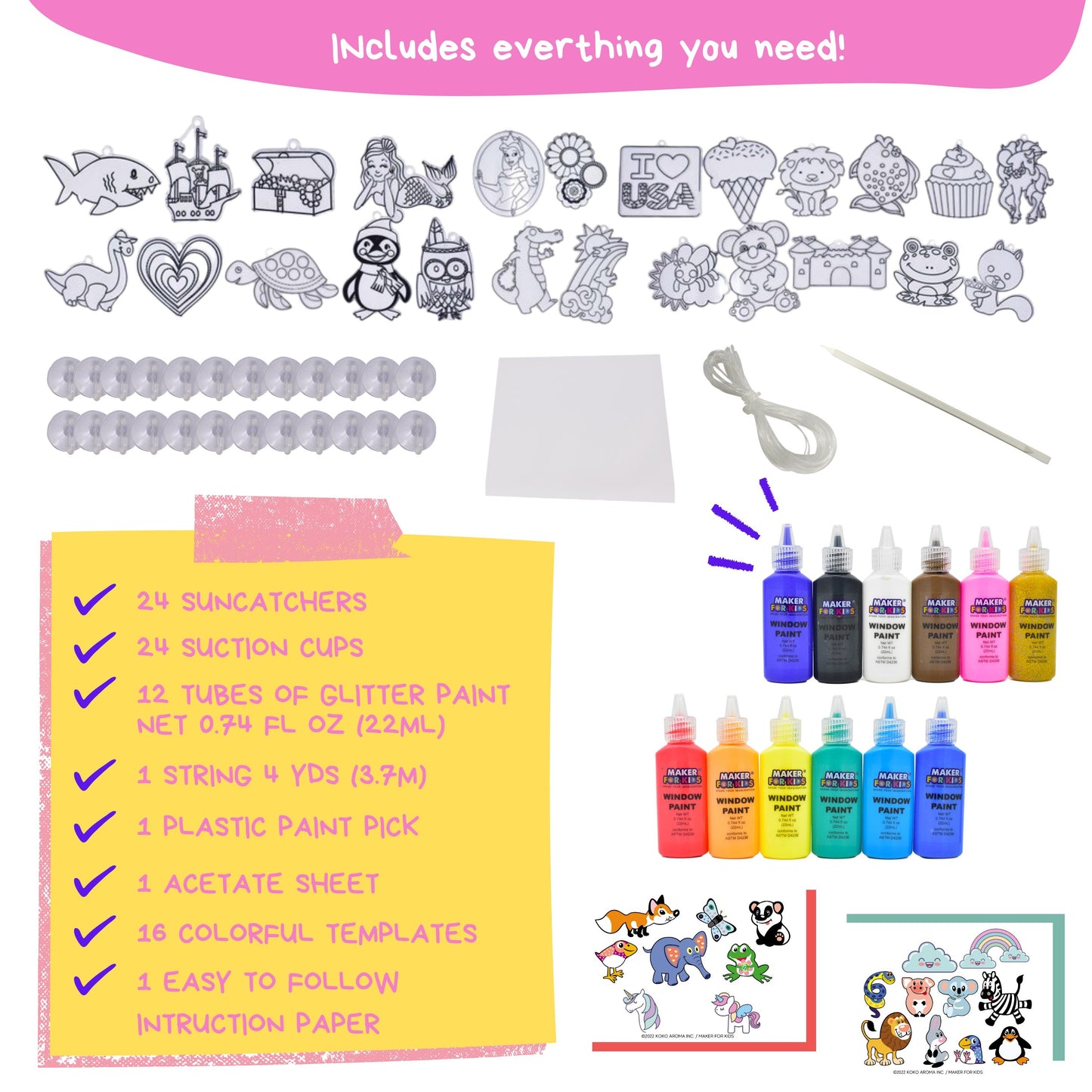 Suncatchers Sun-24 (24Pcs) Kit